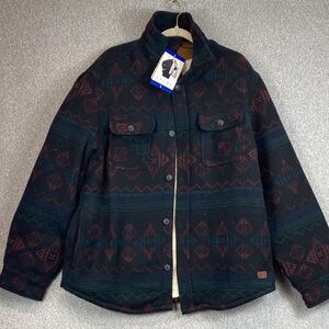 Jach’s southwest barn coat mens L faux fur lining thick warm western desert